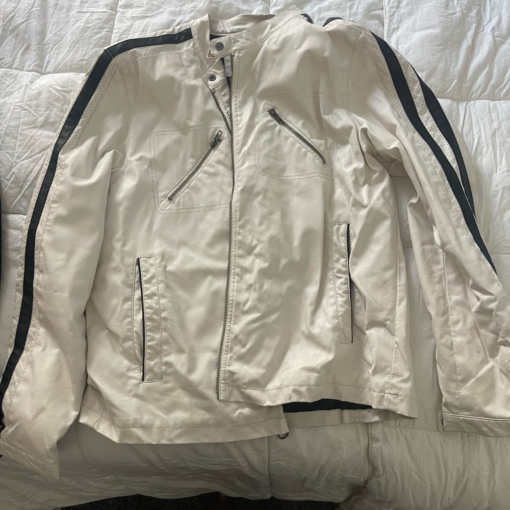 Wilsons Leather Black and White Lightweight Jacket